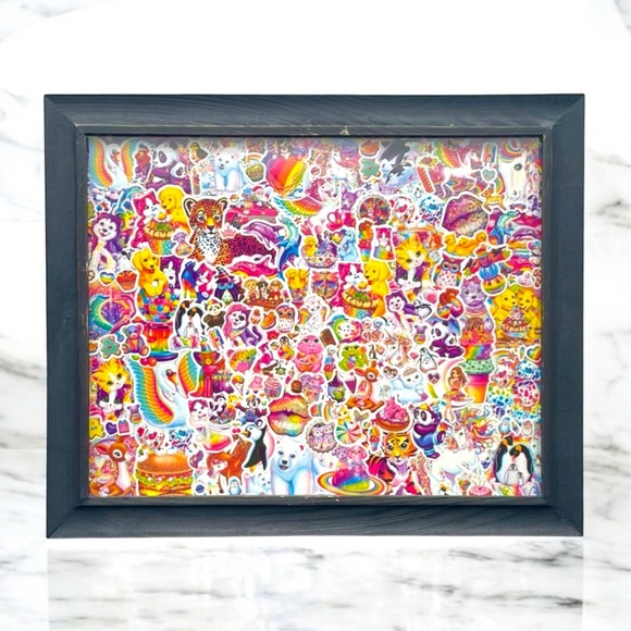 LISA FRANK Handcrafted Collage Wall Art - Picture 1 of 3